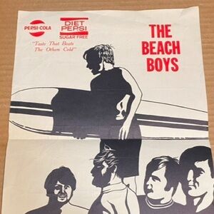 1969 The Beach Boys Concert Poster Authentic Manhattan College NY Silhouette Art